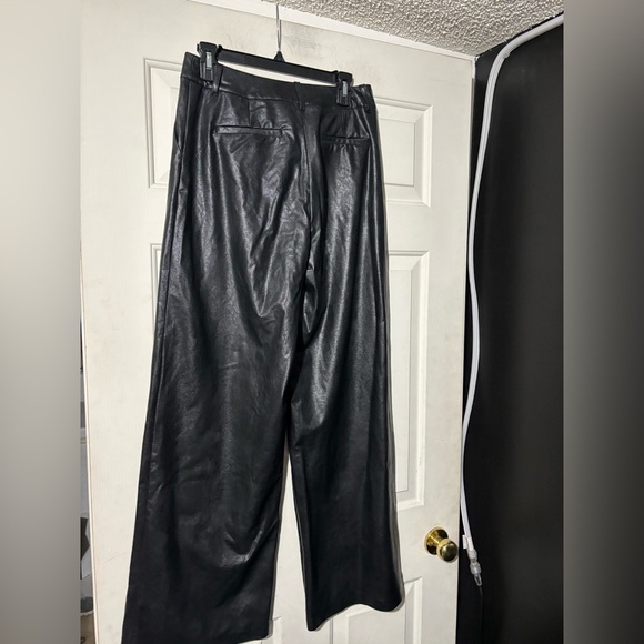 commando Faux Leather Wide Leg Trousers - Picture 3 of 5